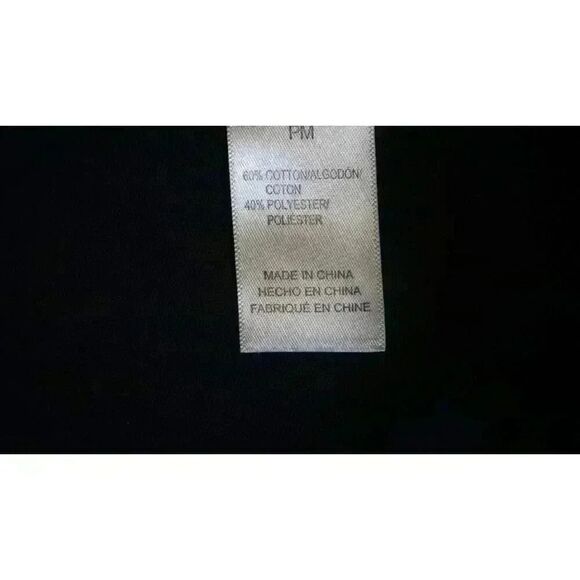 Alfred Dunner Petites Embroidered Bell Sleeves Knit Top - PM Size, Navy Blue - Picture 5 of 14